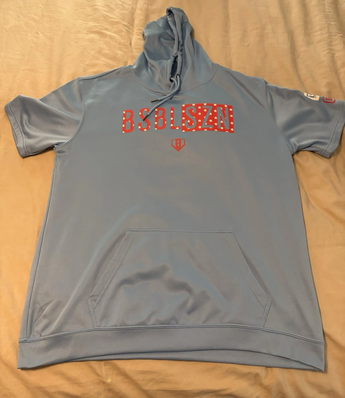 Baseball lifestyle 101 Men’s Short Sleeve Hoodie Size Large Worn Once