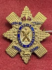 WW1/2 Royal Highlanders Black Watch Enamel Sweetheart Brooch w/fixing