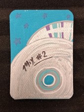 Quadro acrilico originale ACEO cd misti 