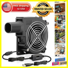 5V USB Cooling Blower Fan - 120mm x 32mm with 3 Speed Control for BBQs  Camping