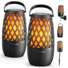 Upgraded Outdoor Speakers Gift for Men Bluetooth Speaker with lights Multi 