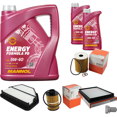 MAHLE Inspektionspaket 7 L MANNOL Energy Formula PD 5W-40 für Chevrolet Captiva