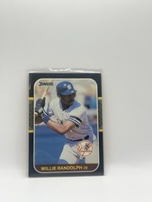 1987 Donruss #154 WILLIE RANDOLPH New York Yankees Baseball Card, 2nd Base.