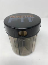 Monster Fit Supplement Medication Pill Dispenser with Labels