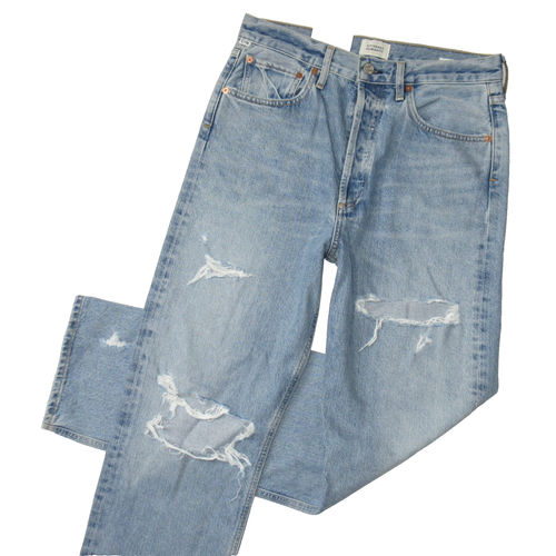 NWT Citizens of Humanity Eva in Chamberlain Destroyed High Rise Baggy Jeans 27 - Picture 2 of 13