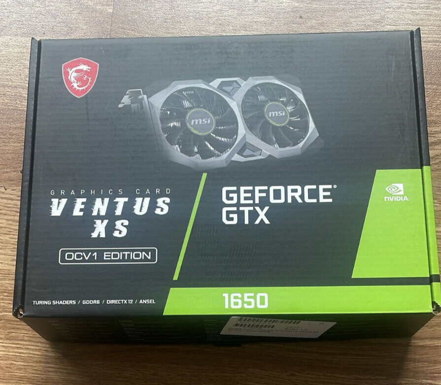 MSI GeForce GTX 1650 D6 VENTUS XS OC 4GB GDDR6 Scheda Video (V809-3445R)