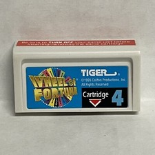 Vintage 1995 Tiger Electronics Wheel Of Fortune Hand Held Game Cartridge 4