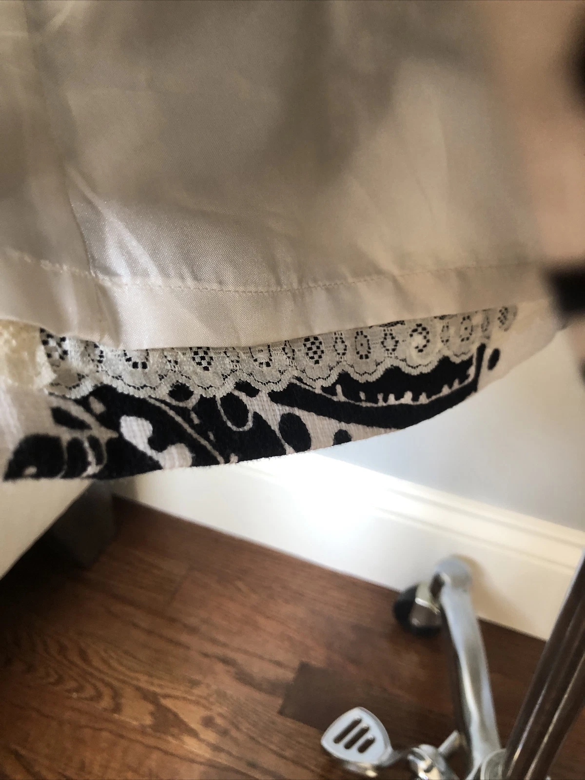 Abito donna Kate Spade New York Heleen bianco e nero paisley foderato a tubino taglia 6