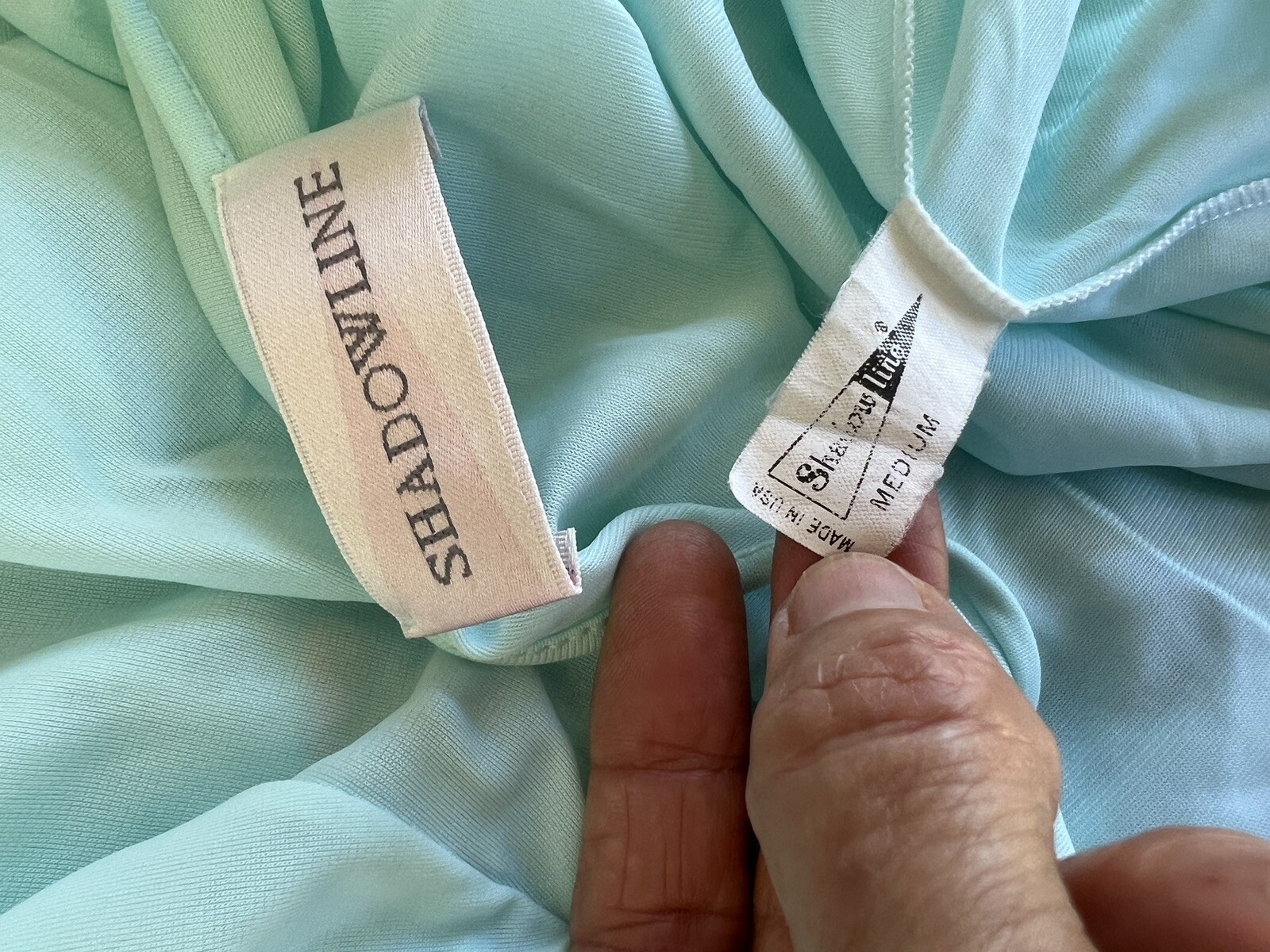 Shadowline Medium Nylon Robe Duster Button Front … - image 8