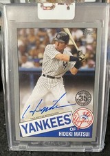 2020 Hideki Matsui Topps Series 1 1985 Retro Platinum Auto #1/1