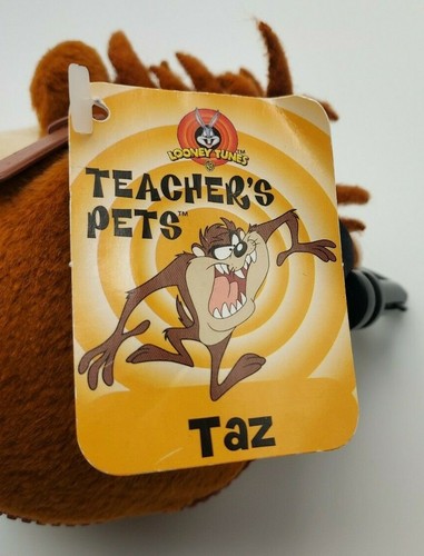 Taz Plush Book 2001 Teachers Pets Looney Tunes Tasmanian Devil Scholastic - Picture 2 of 3