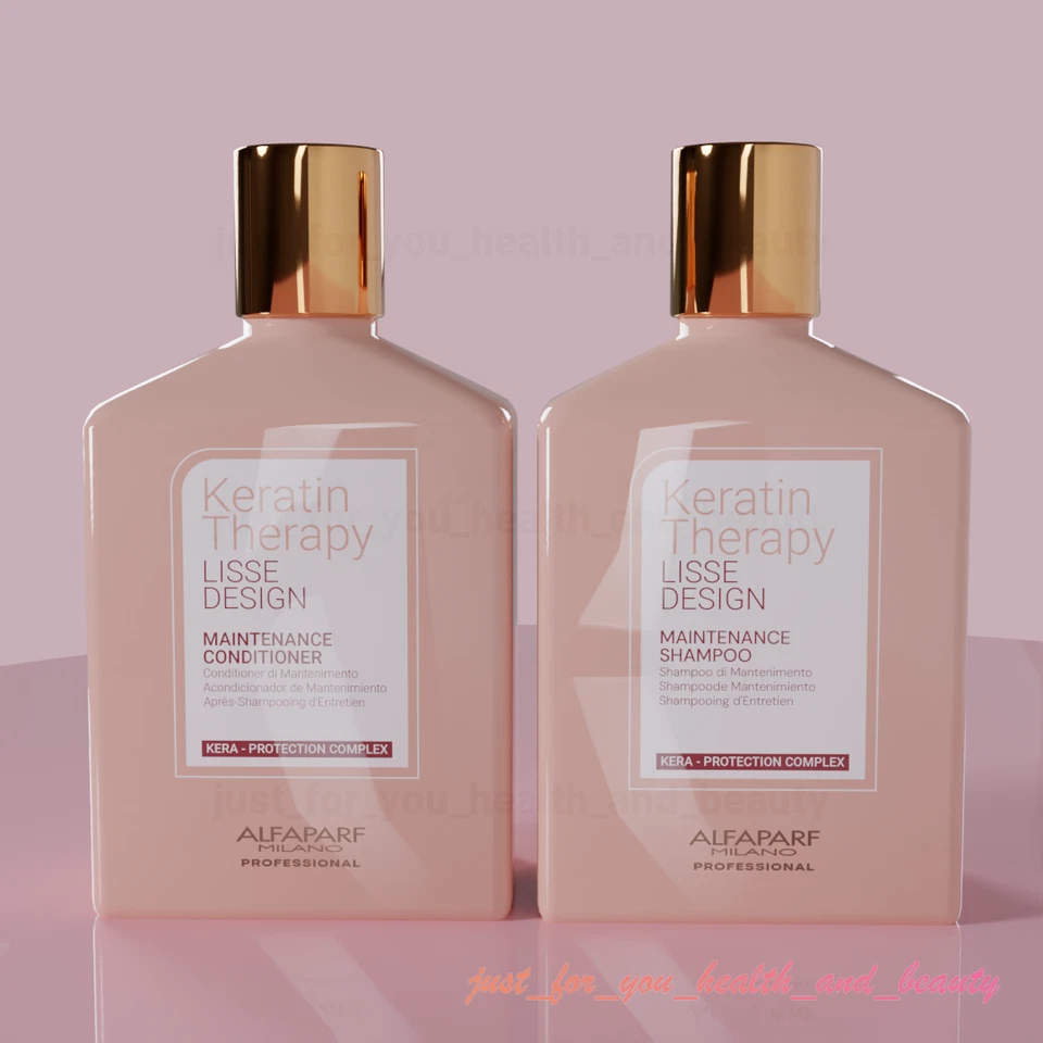 ALFAPARF MILANO Alfaparf Lisse Design Keratin Therapy Maintenance Shampoo & Conditioner 250ml