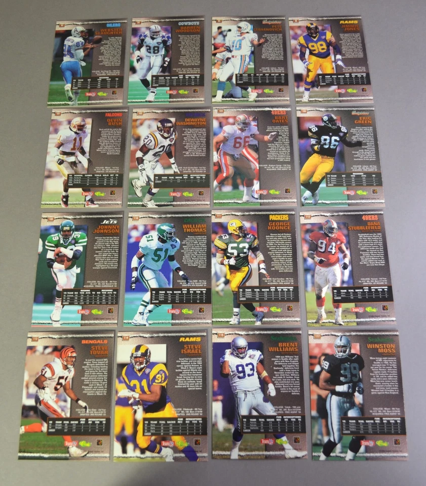 1995 Pro Line NFL Football Trading Cards #71 - #137 - Your Choice - Image 4 of 4