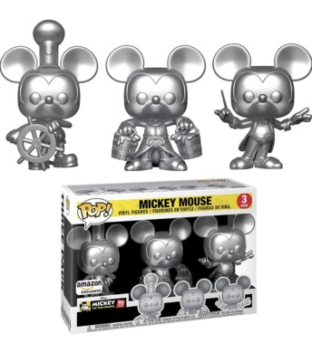 FUNKO POP PACK SILVER MICKEY MOUSE 90th
