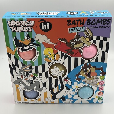 Hi Peach Layne X Looney Tunes Bath Bomb Set Of 5 Limited Edition Self Care