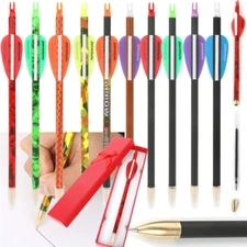 Handmade Pen Genuine Carbon Arrows Writing Practice Archery Hunt Gift Refillable