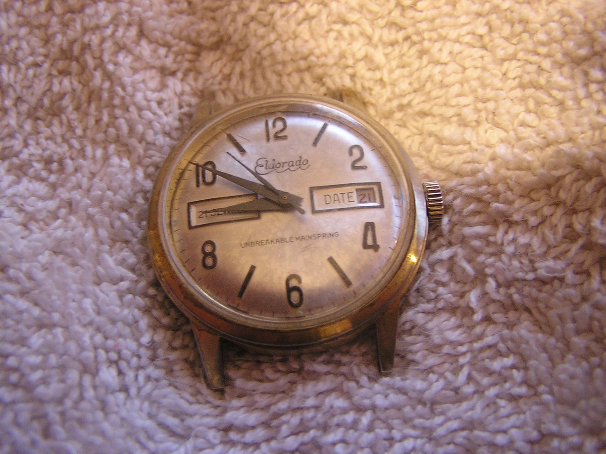 Vintage Eldorado 21 Jewels Watch Date