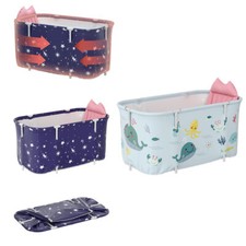 Space Saving Portable Folding Bathtub Water Tub Outdoor Home Spa Soaking BathTub