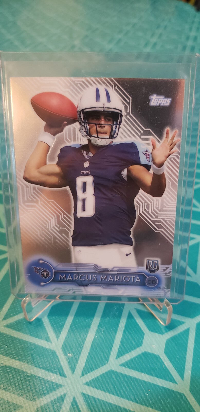2015 TOPPS HOLIDAY MEGA BOX CHROME MARCUS MARIOTA RC ROOKIE #2 TITANS 🏈🏈