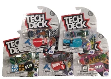 Tech Deck Lot of 5 Rare/Ultra Rare Fingerboard Mini Skateboards Spin Master