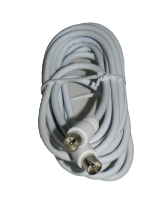 Cavo Antenna TV 2.5m - Connettori 90° Bianco, Schermatura Oro - Foto 10