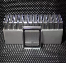 12 Protective Display Case in Plastic Storage Box For NGC / PCGS Slab Holder