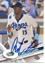 Anfernee Grier Arizona Diamondbacks 2017 Topps Pro Debut Signed Card