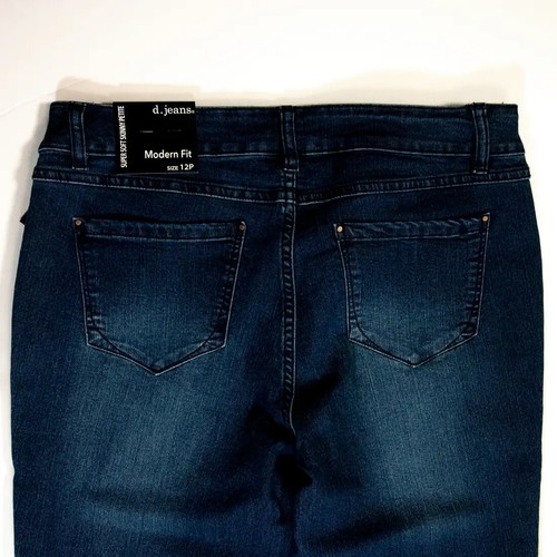 D.Jeans Luxurious Blue Rayon Denim Jeans Size 12P - Picture 5 of 6