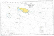 Admiralty AUS 383 Nordostküste Bonvouloir Inseln Woodlark Insel Seekarte