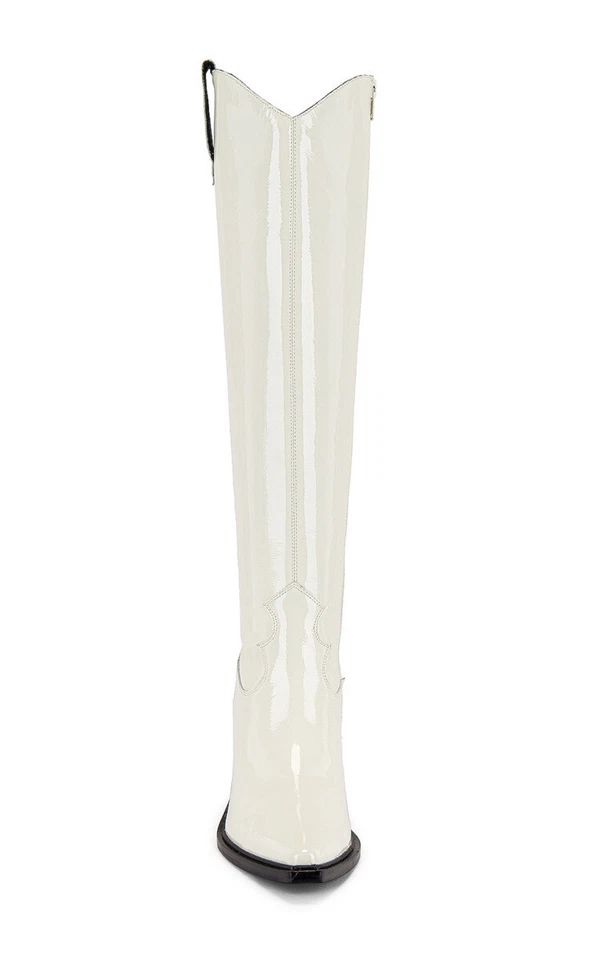 BOTAS JEFFREY CAMPBELL 9 BLANCAS Rumoreadas Western Botas hasta la rodilla Patente Vaquero Foto 3 de 4