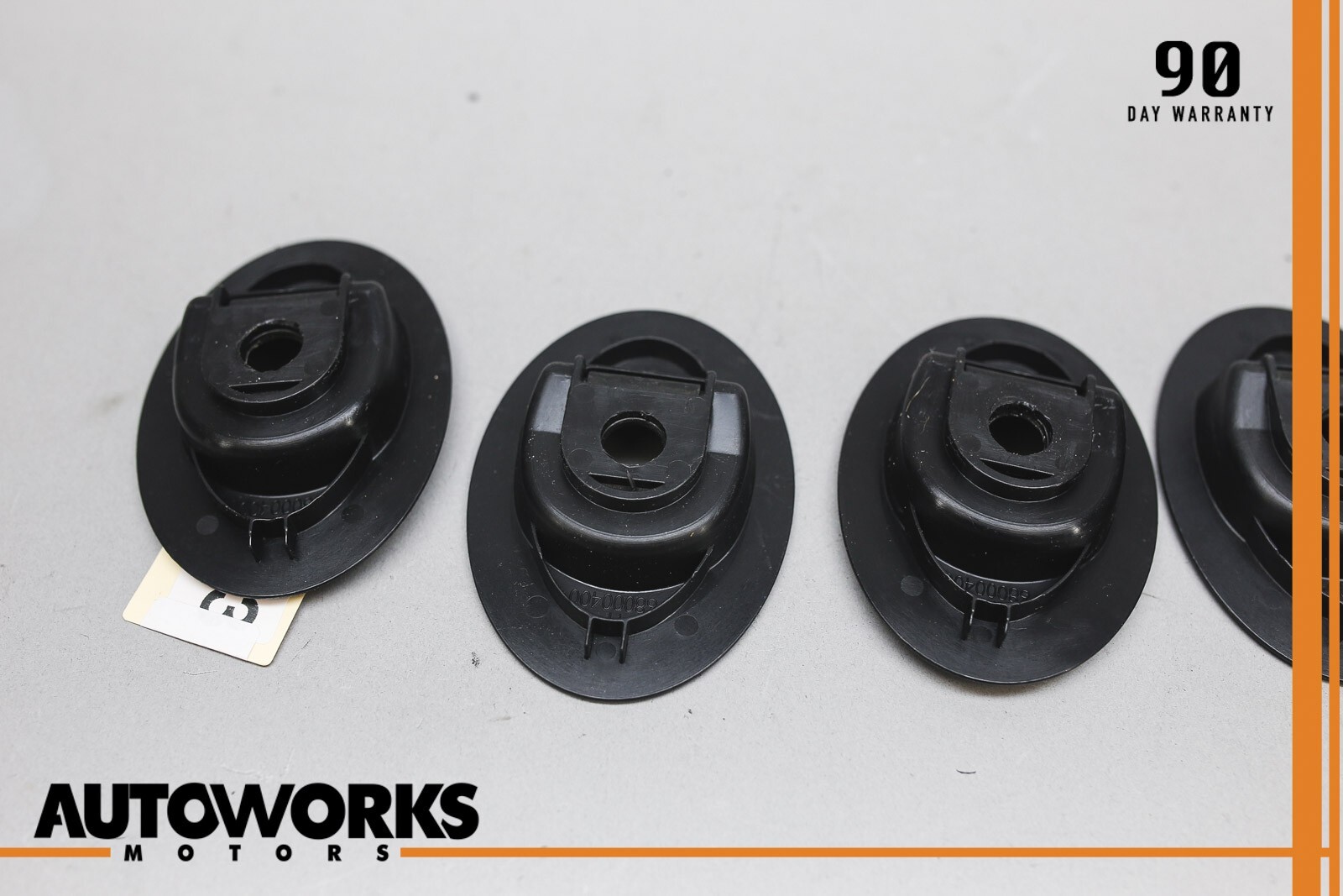 03-13 Maserati Quattroporte M139 Trunk Carpet Tie Down Hook Plate Set of 4 OEM