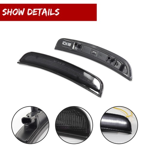 Smoked Lens LED Front Side Marker Lights White Lamps For Dodge Charger 2015-2022 - Picture 3 of 9