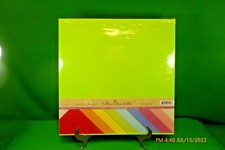 Miss Elizabeth's 12x12 RAINBOW 10 Solid Color Pages SCRAPBOOK PAPERS Cardstock