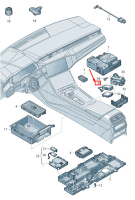 Audi E-tron Gen Echtzeit-Überwachungssteuergerät 4GD035284B NEU ORIGINAL