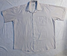 Van Heusen Mens Business SS Shirt Size 44 Mauve  White Stripe Button Down/Up