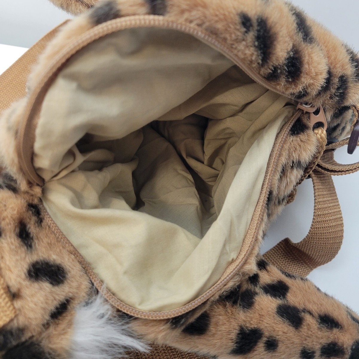 OG 90’s Plush Leopard Teddy Bear Backpack by Mango Mango Teddy Bear Backpack for sale | eBay main image 3