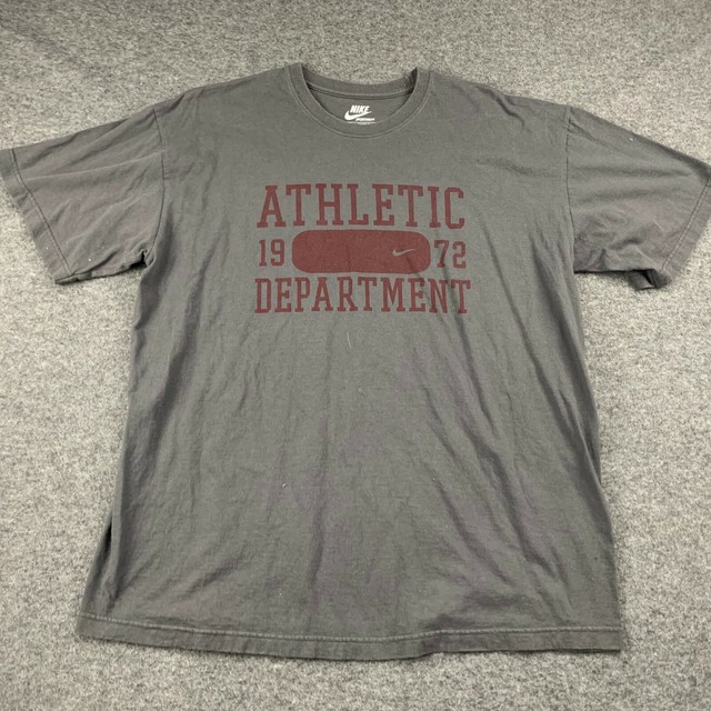 NIKE SPORTSWEAR MEN SIZE LARGE LOOSE FIT 1972 ATHLETIC DEPARTMENT T