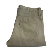 Levi's 507 Jeans Men's W31 L28 Beige Regular Bootcut Pants Trousers Y2K Vintage