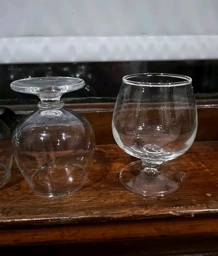 Set of 6 Vintage Brandy Snifters Glasses 3.75” tall 40's 50's Retro Bar - Picture 3 of 8