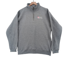 Ohio State University B.U.C.C. J. America Sweatshirt Mens Large Grey 1/4 Zip NEW