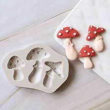Mushroom Silicone Mold Cake Fondant Molds Sugar Moulds Chocolate Cake Baking