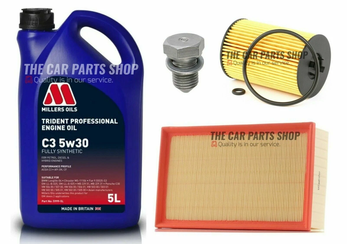 FITS SKODA OCTAVIA MK3 1.6 TDI 2012 SERVICE KIT 5L 5W30 OIL OIL
