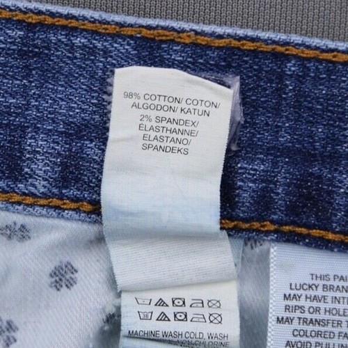 Pantalones de mezclilla rectos elásticos vintage Lucky Brand 363 para hombre talla 36x30 (Sr 37x30) - Imagen 7 de 12