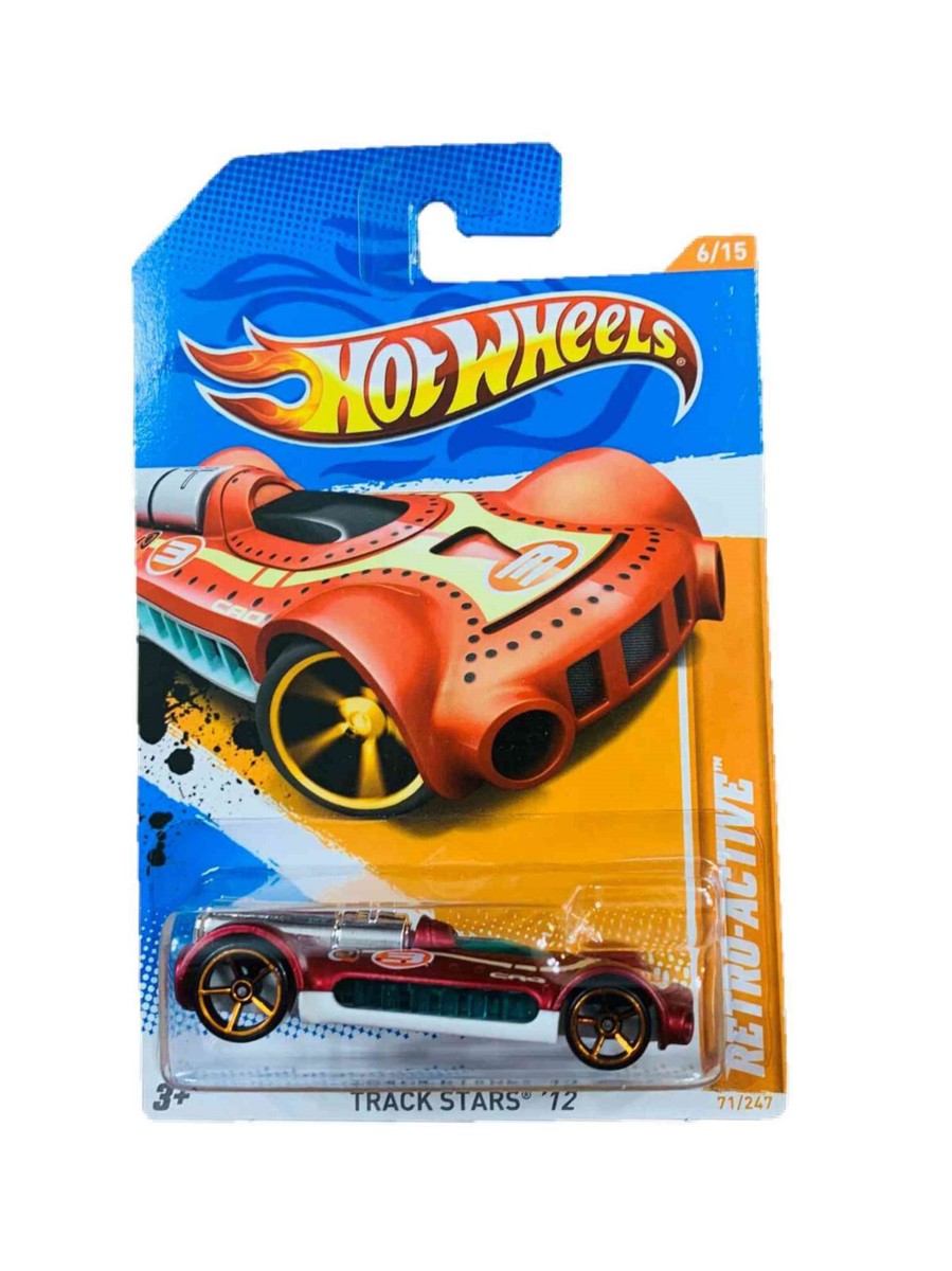 Hot Wheels 2012 Track Stars 6/15 Retro-Active ~ Red, Green and