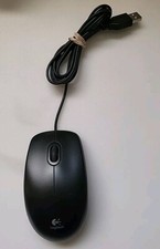 Logitech B100 Corded Mouse   Wired USB Mouse Black Tested Works