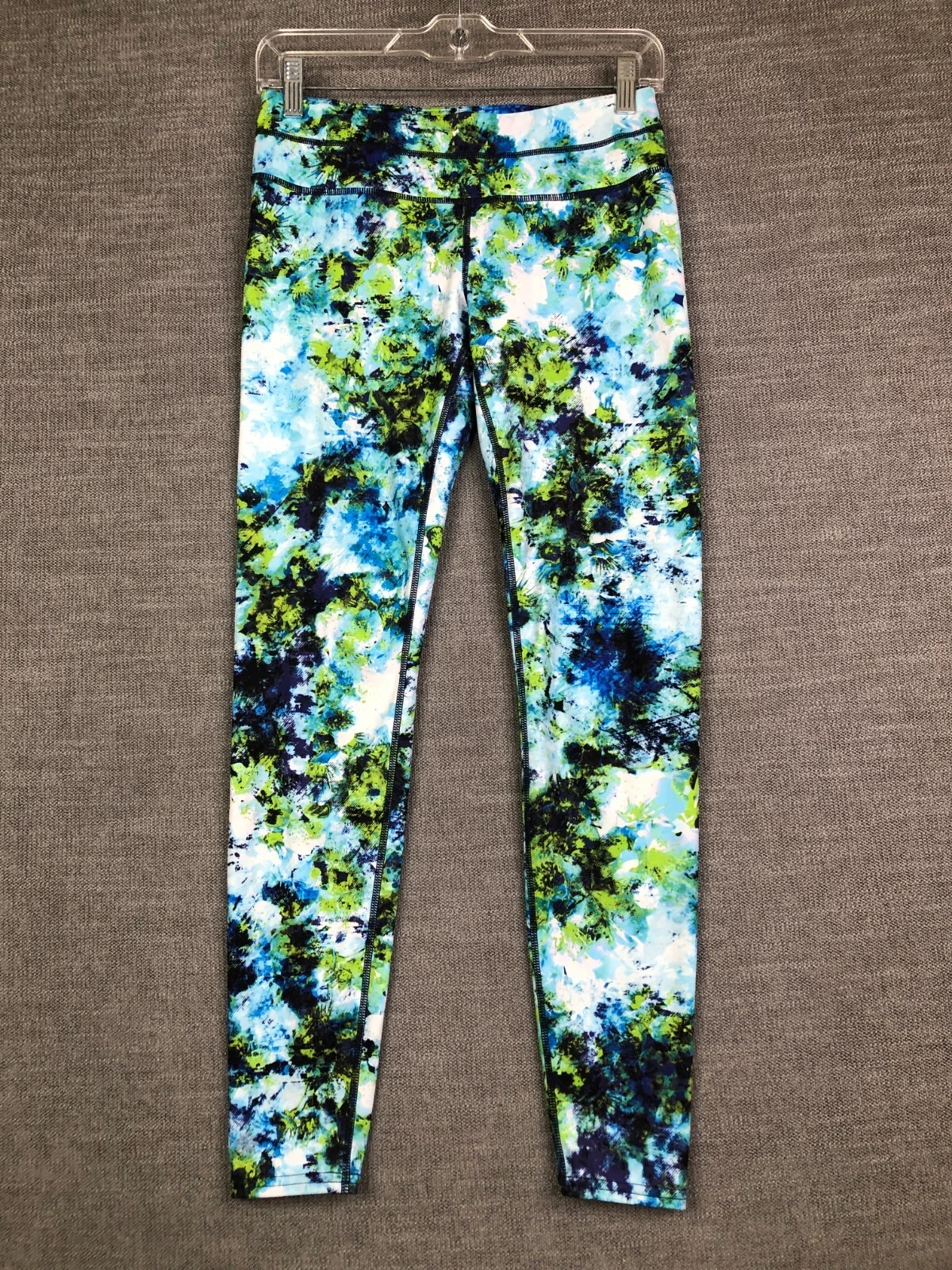 athleta abstract activewear ankle zip pocket leggings