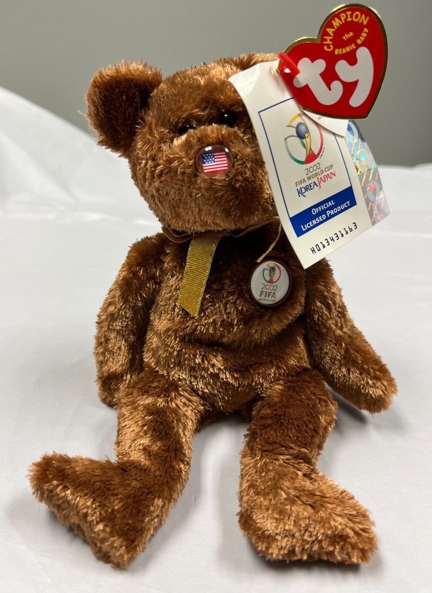 TY United States 2002 FIFA World Cup Japan Korea Beanie Baby