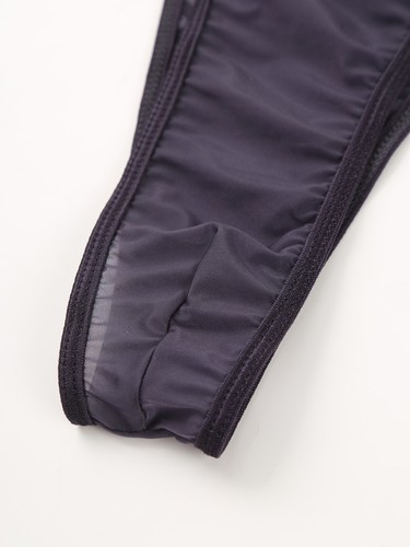 Body Uomo Trasparente Setoso Intimo Taglio Alto Tanga Body Lingerie Lucido - Foto 42 di 86