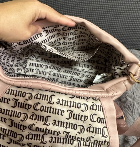 NWT Juicy Couture Pink League Large Flap Crossbody Bag Dusty Blush - Picture 11 of 14