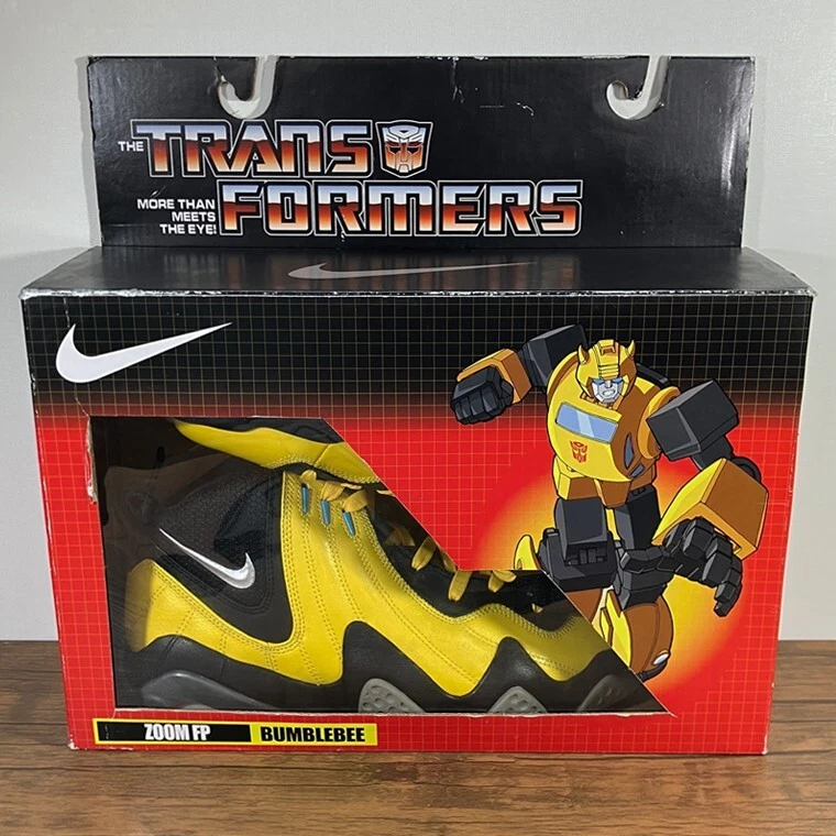 2009 NIKE X TRANSFORMERS ZOOM FP SUPREME BUMBLEBEE 378401 701 SIZE 9 VINTAGE